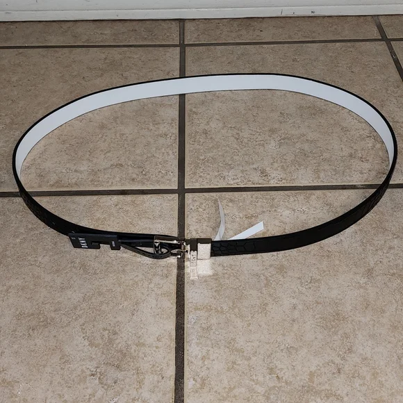 Dkny | Accessories | Dkny Black Leather Belt White Inside  display picture 1